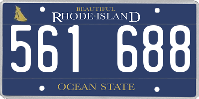 RI license plate 561688