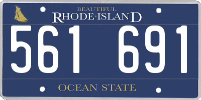 RI license plate 561691
