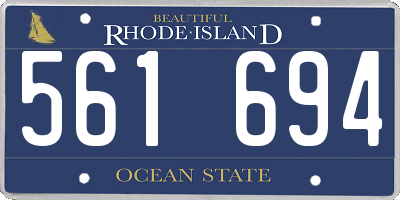 RI license plate 561694