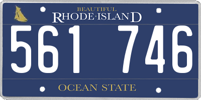 RI license plate 561746