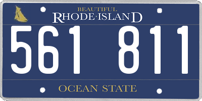 RI license plate 561811