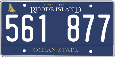 RI license plate 561877