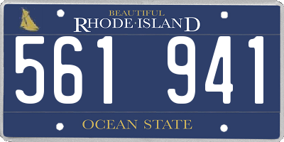 RI license plate 561941