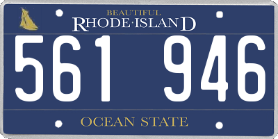 RI license plate 561946