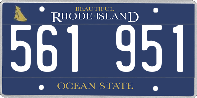 RI license plate 561951