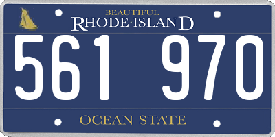 RI license plate 561970