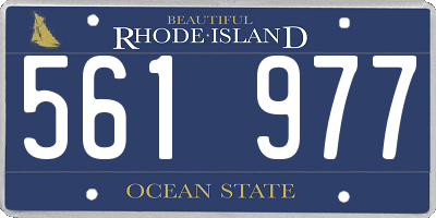 RI license plate 561977