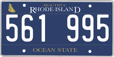 RI license plate 561995