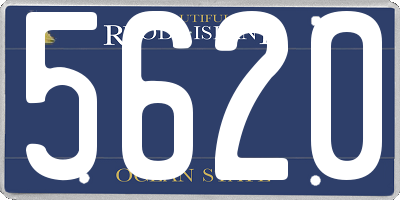 RI license plate 5620