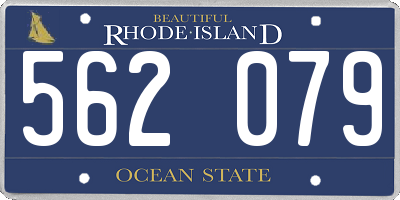 RI license plate 562079