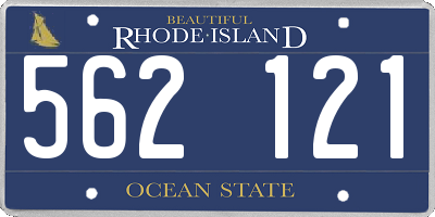 RI license plate 562121