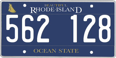 RI license plate 562128