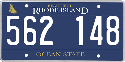 RI license plate 562148
