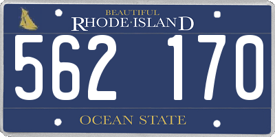 RI license plate 562170