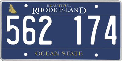 RI license plate 562174