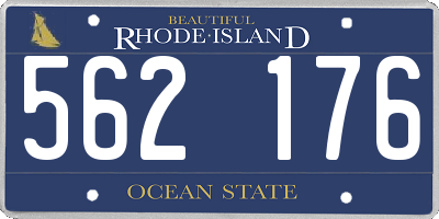 RI license plate 562176