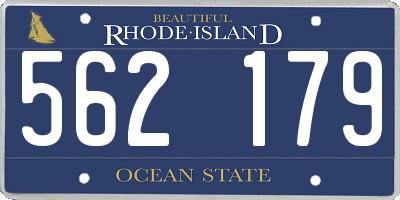 RI license plate 562179