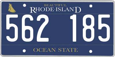 RI license plate 562185