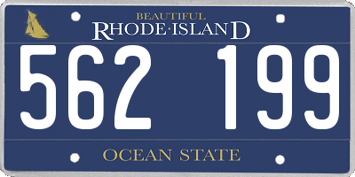RI license plate 562199