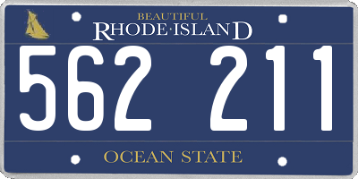 RI license plate 562211