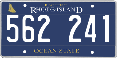 RI license plate 562241