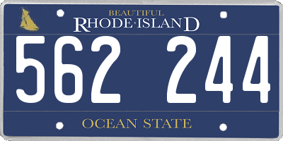 RI license plate 562244