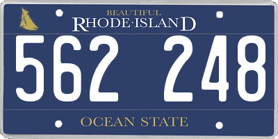 RI license plate 562248
