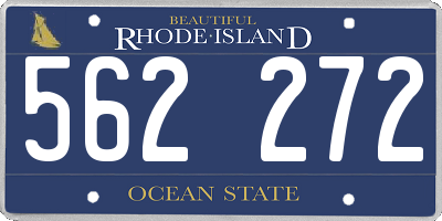 RI license plate 562272