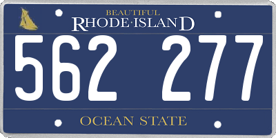 RI license plate 562277