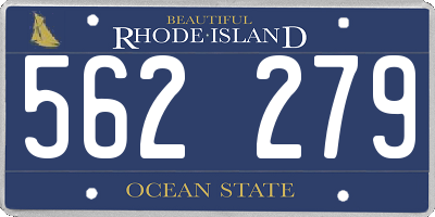 RI license plate 562279