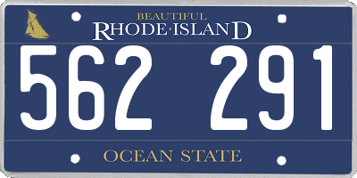 RI license plate 562291