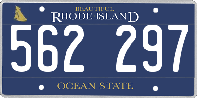 RI license plate 562297