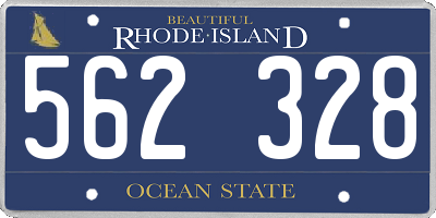 RI license plate 562328