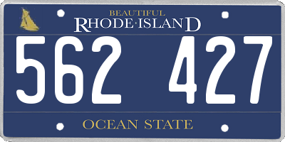 RI license plate 562427