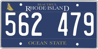 RI license plate 562479