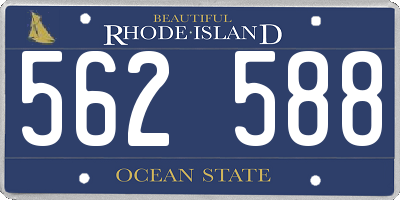RI license plate 562588