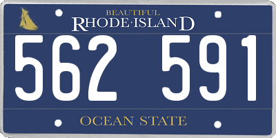 RI license plate 562591