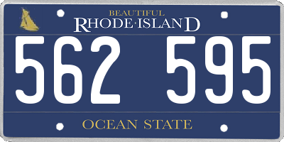 RI license plate 562595