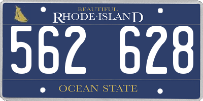 RI license plate 562628
