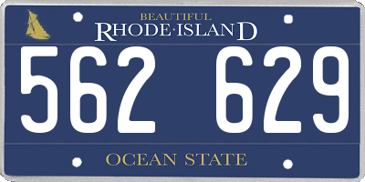 RI license plate 562629