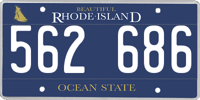 RI license plate 562686