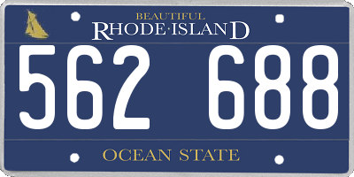 RI license plate 562688
