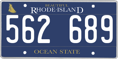 RI license plate 562689