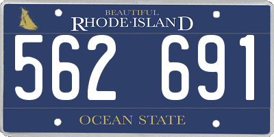 RI license plate 562691