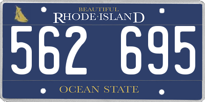 RI license plate 562695