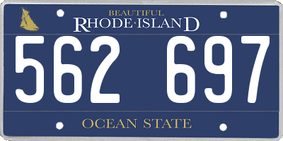 RI license plate 562697