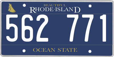 RI license plate 562771