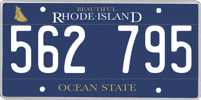 RI license plate 562795