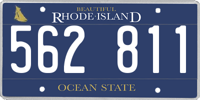 RI license plate 562811