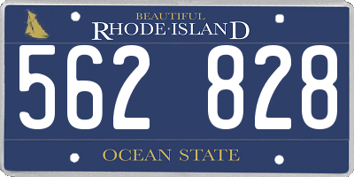 RI license plate 562828